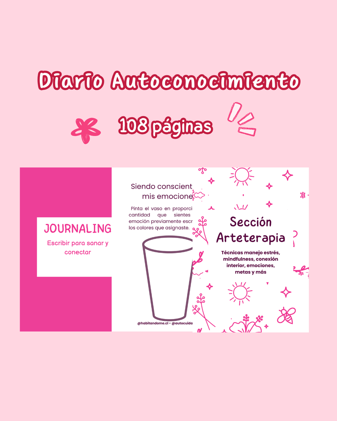 PDF Diario de Autoconocimiento – Journaling 108 páginas